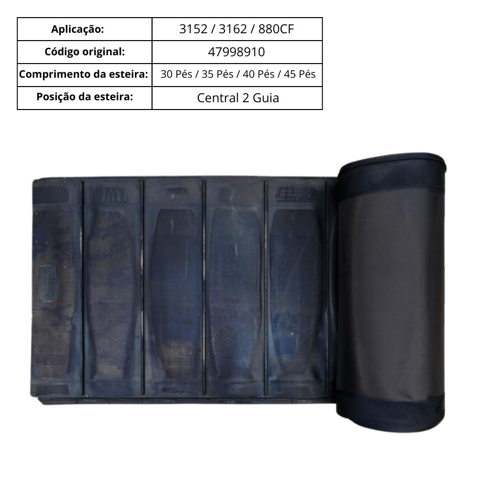 Esteira Draper Case NH 3152 3162 880CF Cód 47371571 87753630