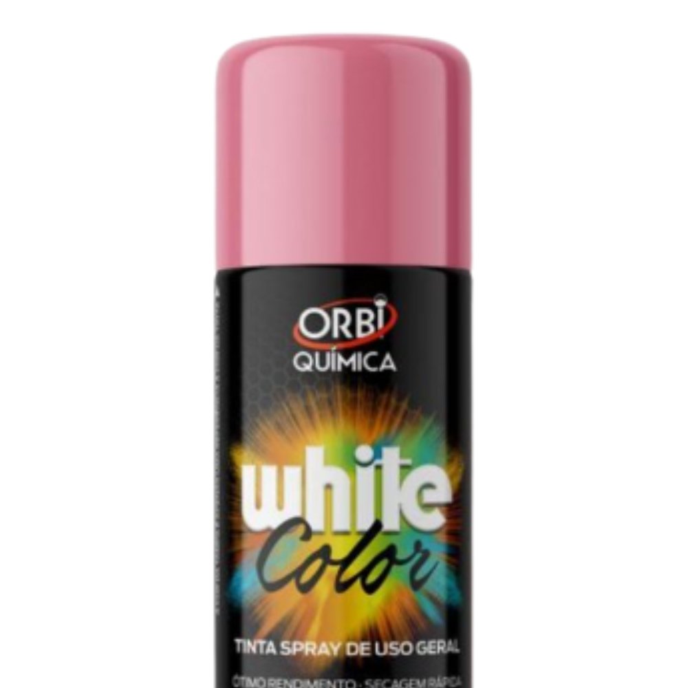 White Color Tinta Spray Rosa 340ml - 20659 Orbi