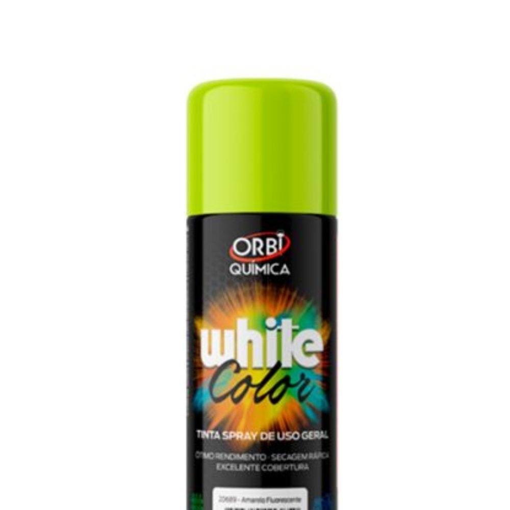 Tinta Spray Amarelo Fluorescente 340ml - 20689 Orbi