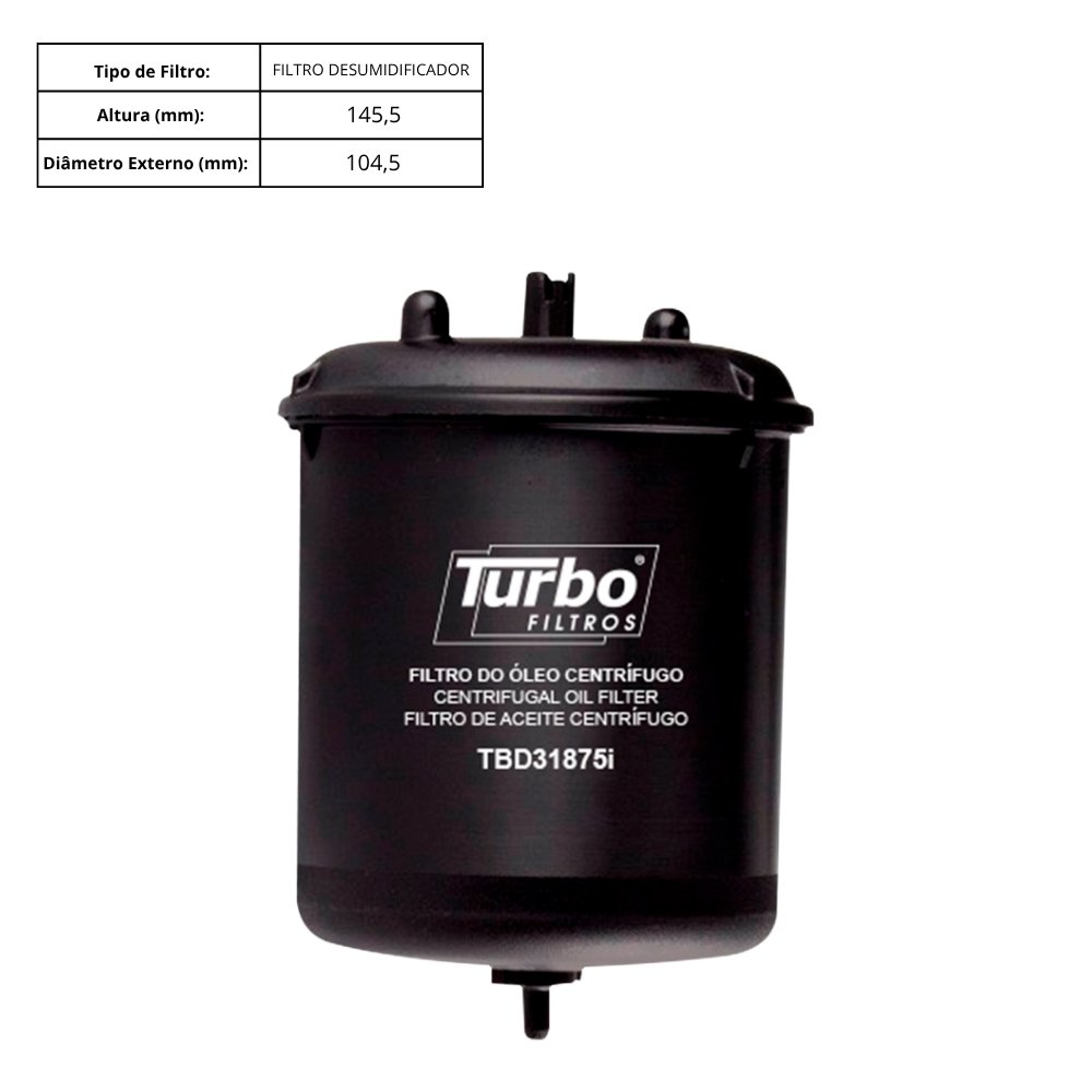 Filtro Óleo Centrífugo - Turbo - 2731875